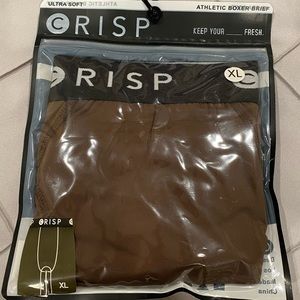 Men’s Crisp Boxer Briefs XL Chocolate NWT